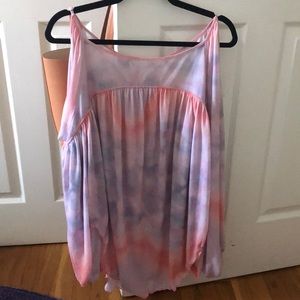 Free People Cold Arm bohemian tye dye